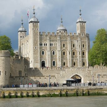 Tower of London beside the River Thames