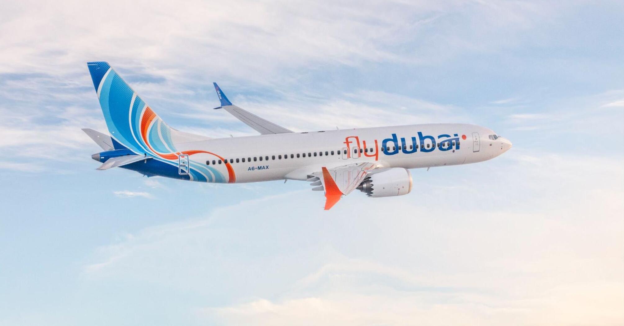 flydubai Boeing 737 MAX in flight