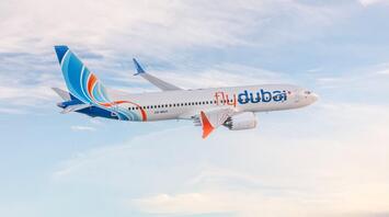 flydubai Boeing 737 MAX in flight