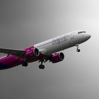 Wizz Air aircraft taking off