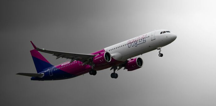 Wizz Air aircraft taking off