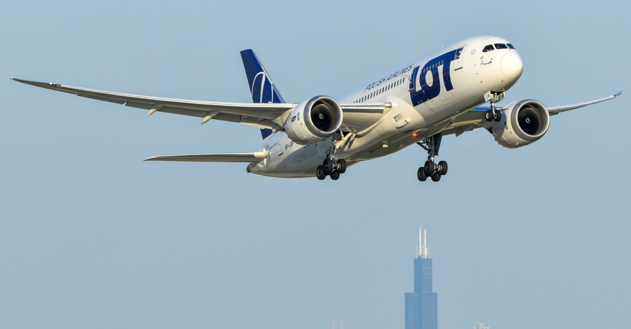 LOT Boeing 787 Dreamliner in flight