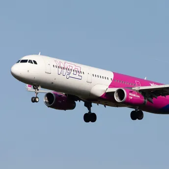 Wizz Air aircraft landing