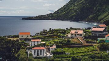 Coastal village on Terceira Island in the Azores