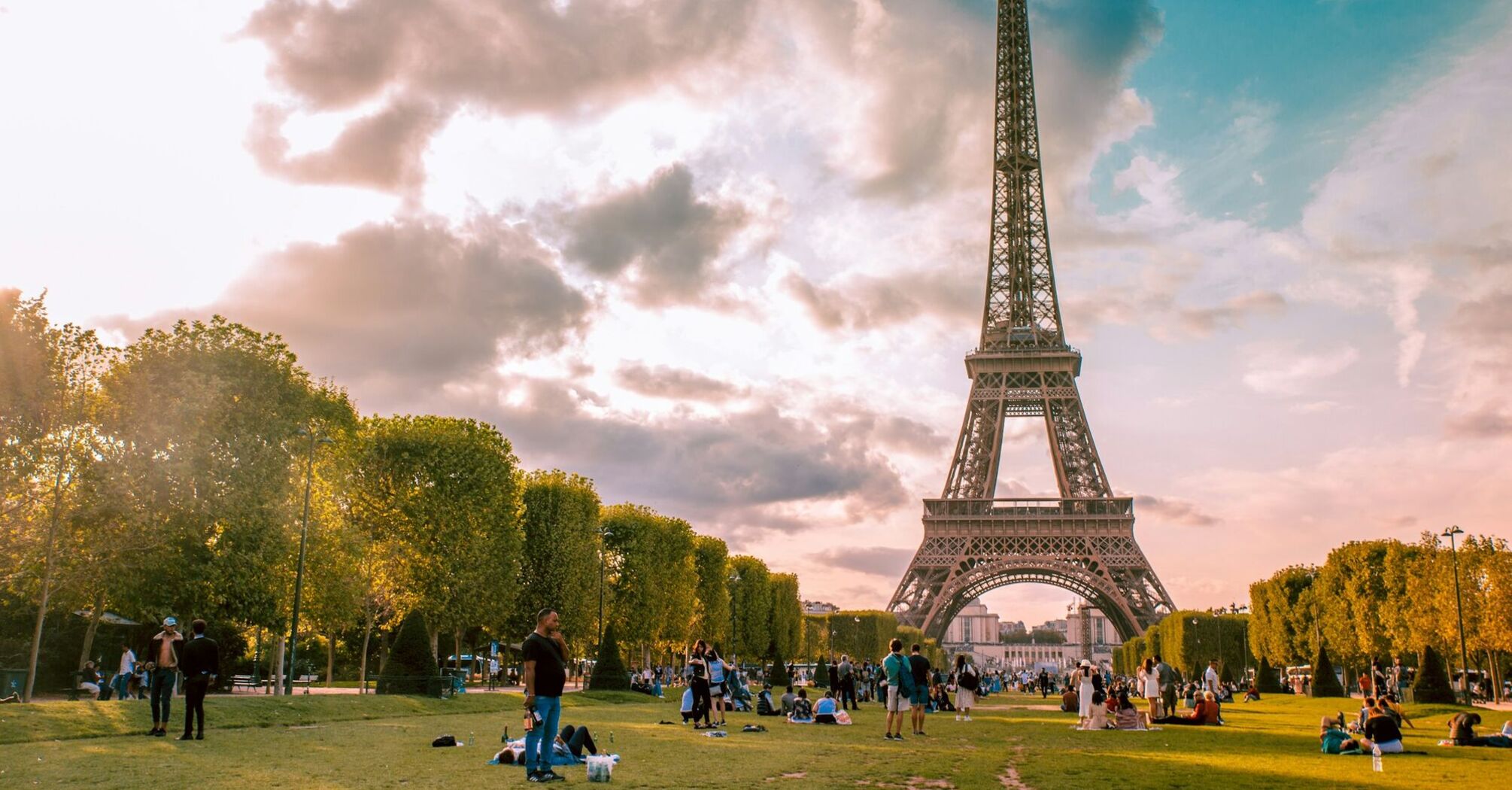 Eiffel Tower seen from Champ de Mars