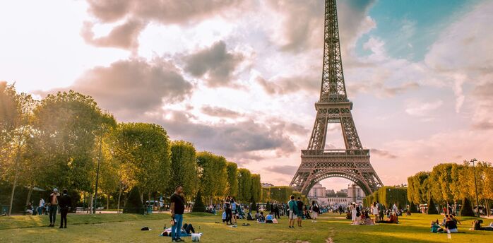 Eiffel Tower seen from Champ de Mars