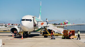 Aircraft parked at Lisbon Airport