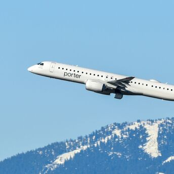 Porter Airlines aircraft taking off
