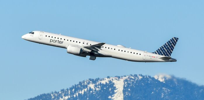 Porter Airlines aircraft taking off