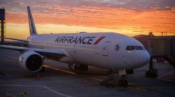 Air France aircraft parked at Paris airport
