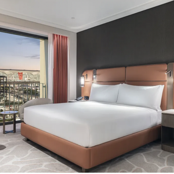 Guest room overlooking Istanbul Airport