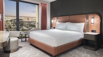 Guest room overlooking Istanbul Airport