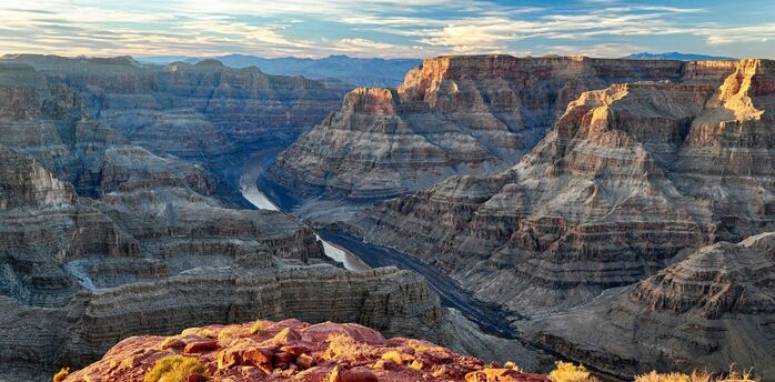Colorado River winding through the Grand Canyon