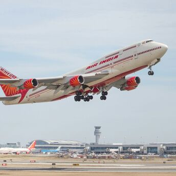 Air India aircraft taking off