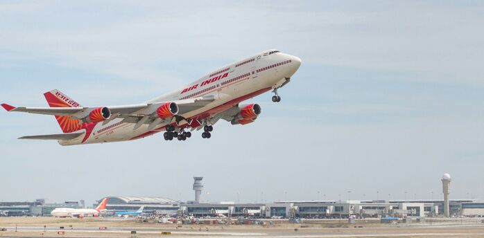 Air India aircraft taking off