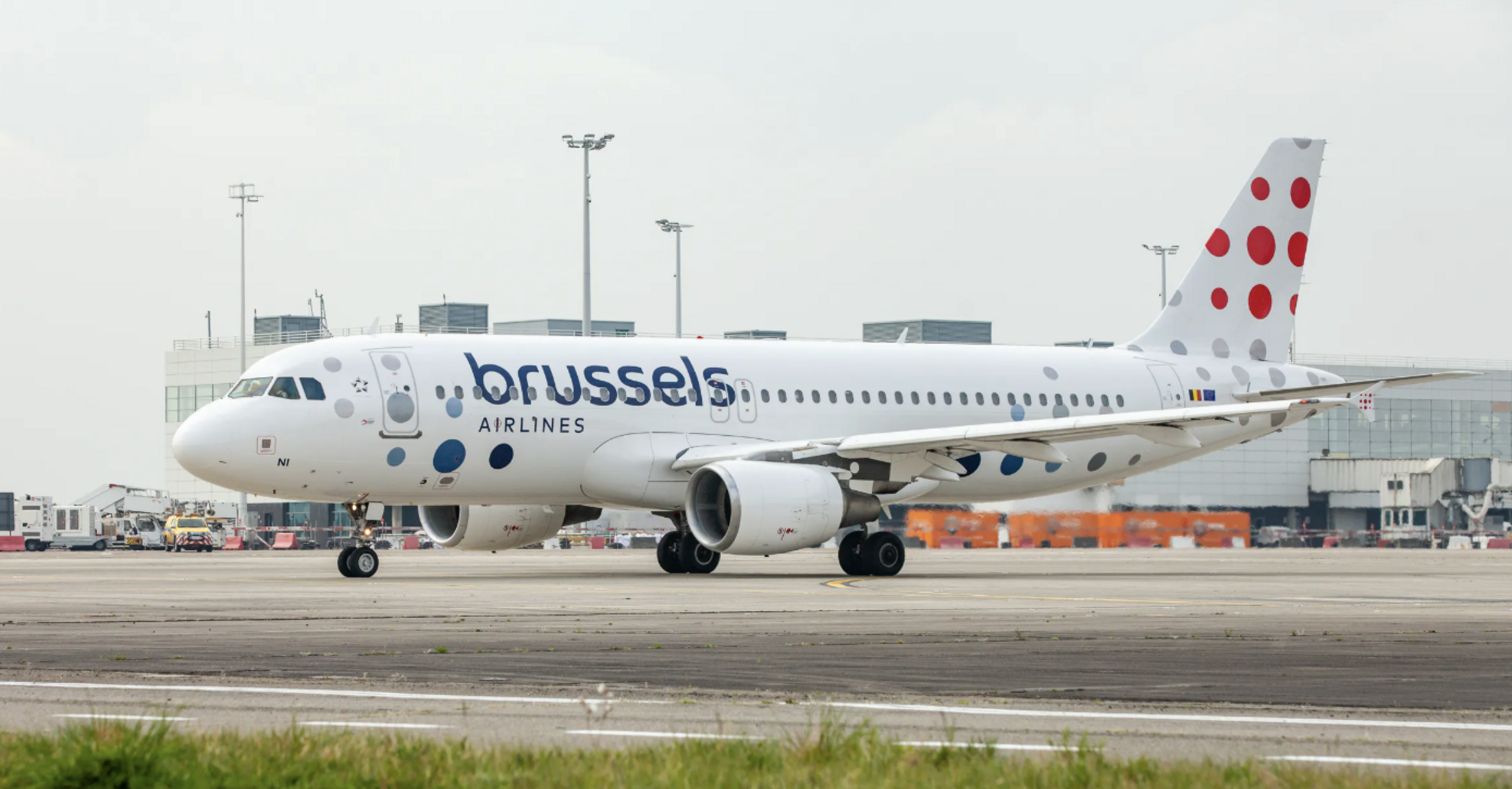 Brussels Airlines aircraft at Brussels Airport