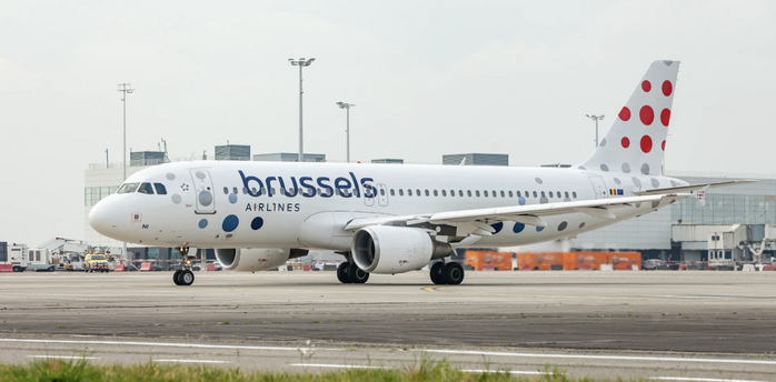 Brussels Airlines aircraft at Brussels Airport