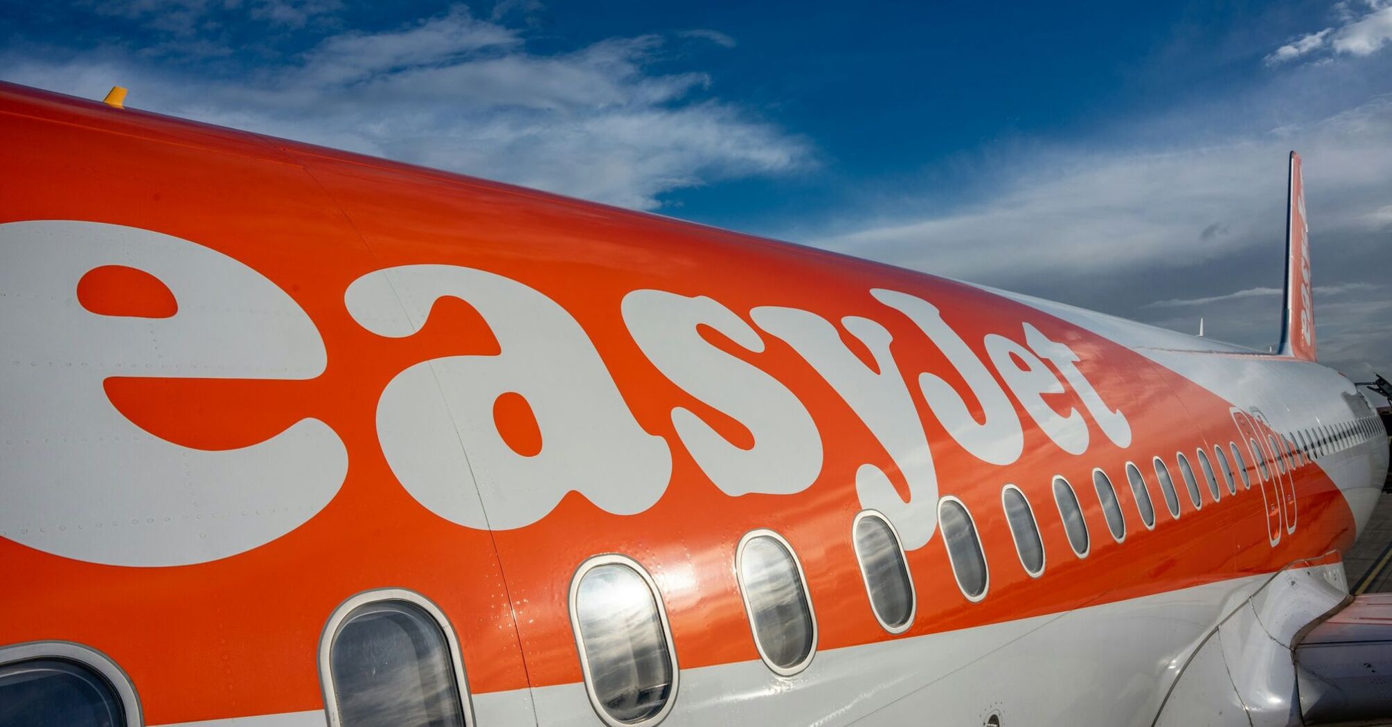 easyJet aircraft close-up