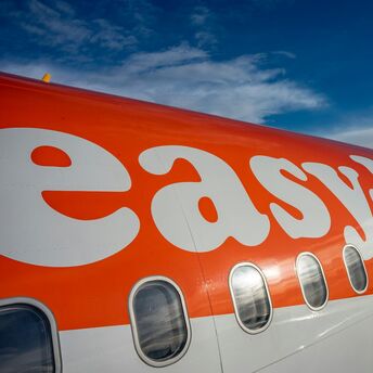 easyJet aircraft close-up