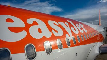 easyJet aircraft close-up