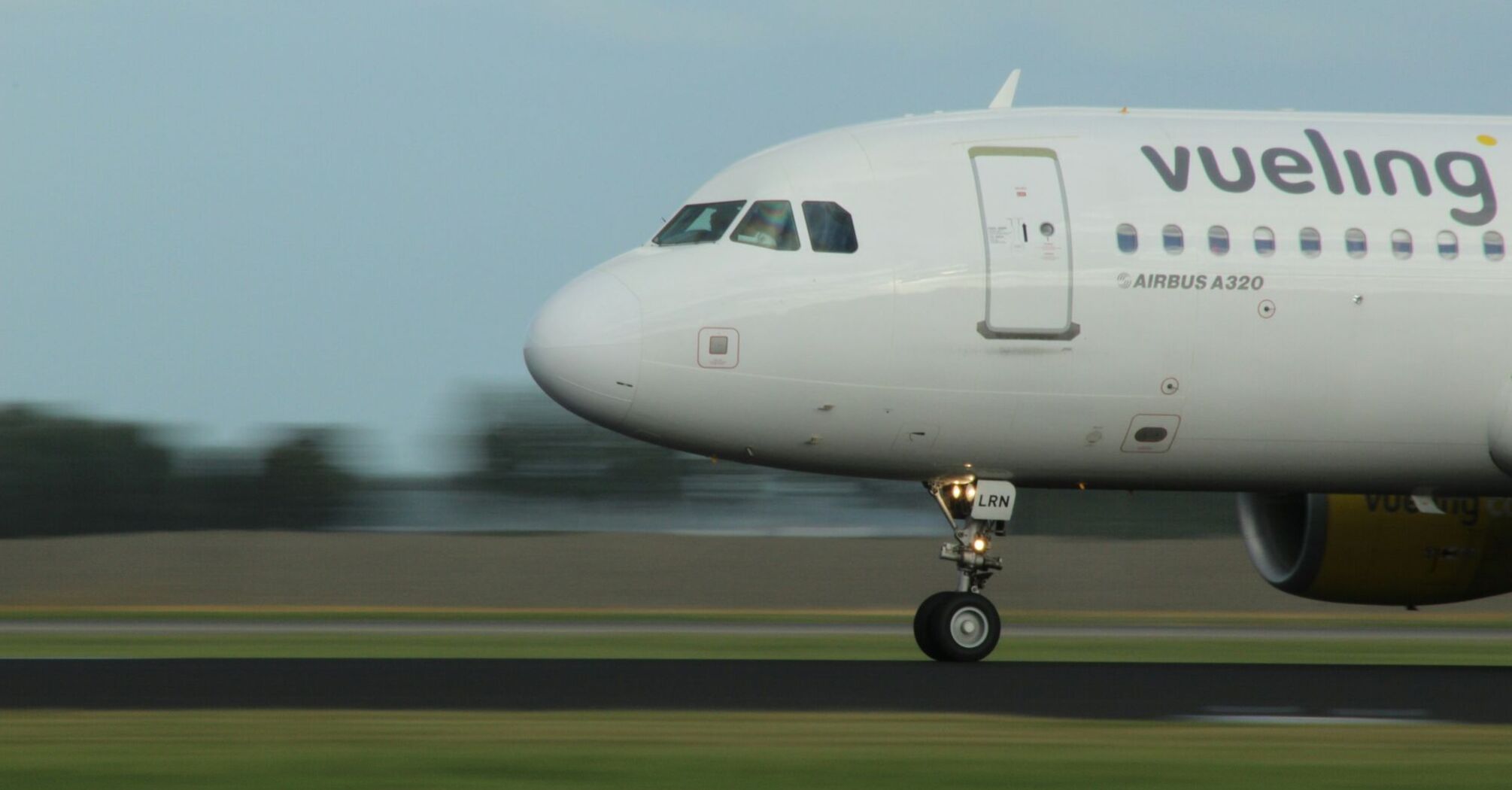 Vueling Airbus A320 on airport runway