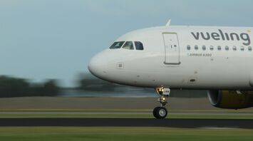 Vueling Airbus A320 on airport runway