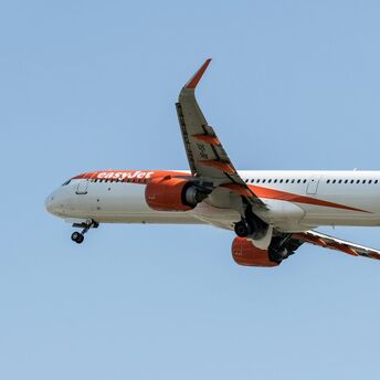 easyJet aircraft in flight