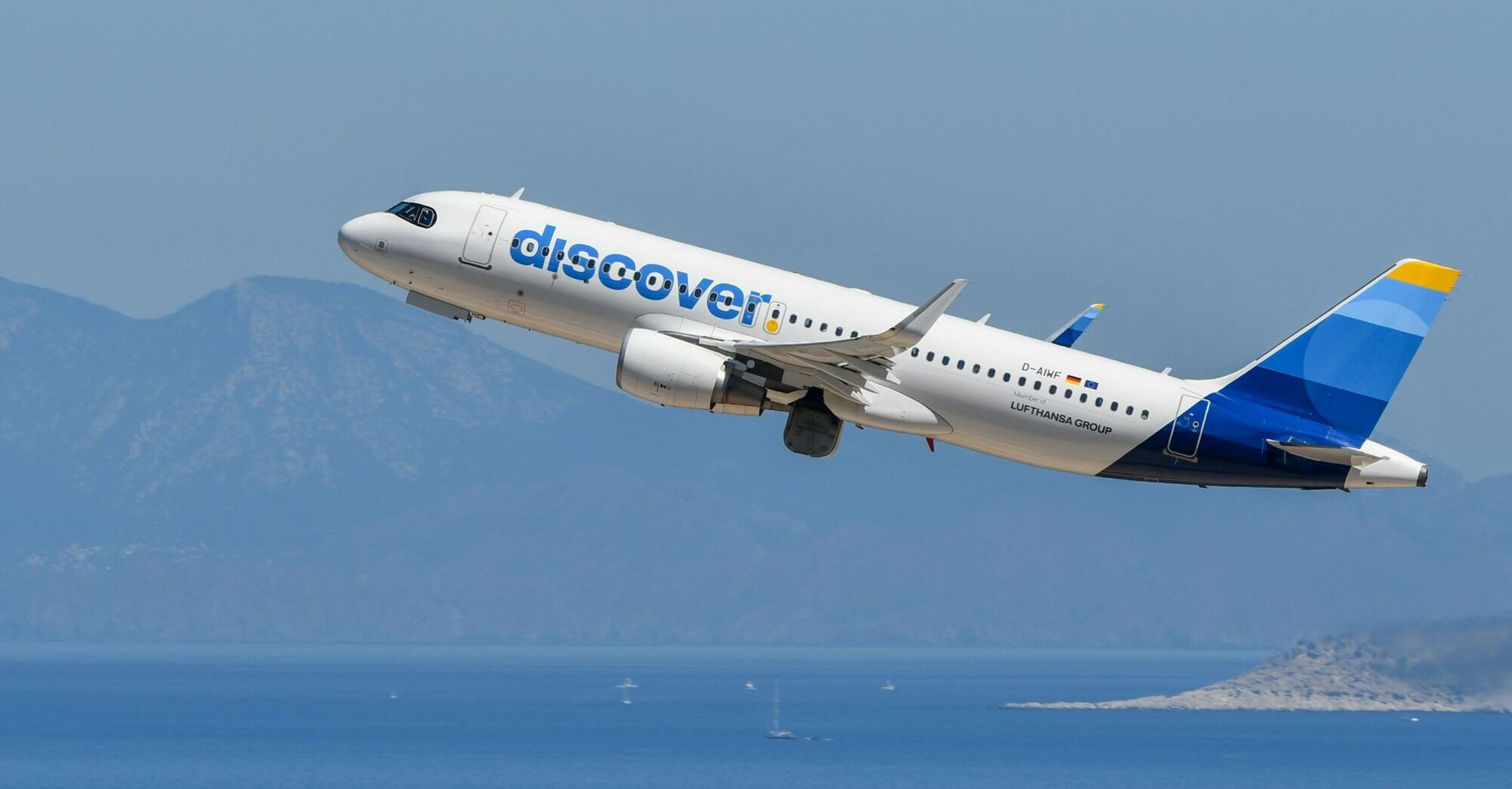 Discover Airlines aircraft taking off