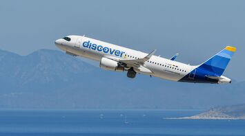 Discover Airlines aircraft taking off