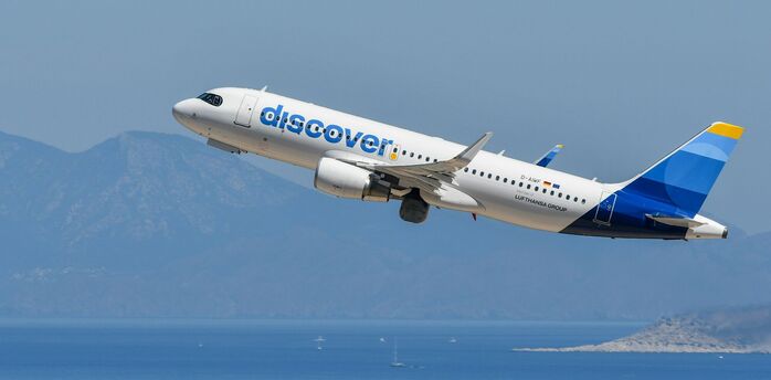 Discover Airlines aircraft taking off