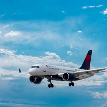 Delta Air Lines aircraft in flight