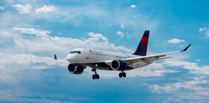 Delta Air Lines aircraft in flight