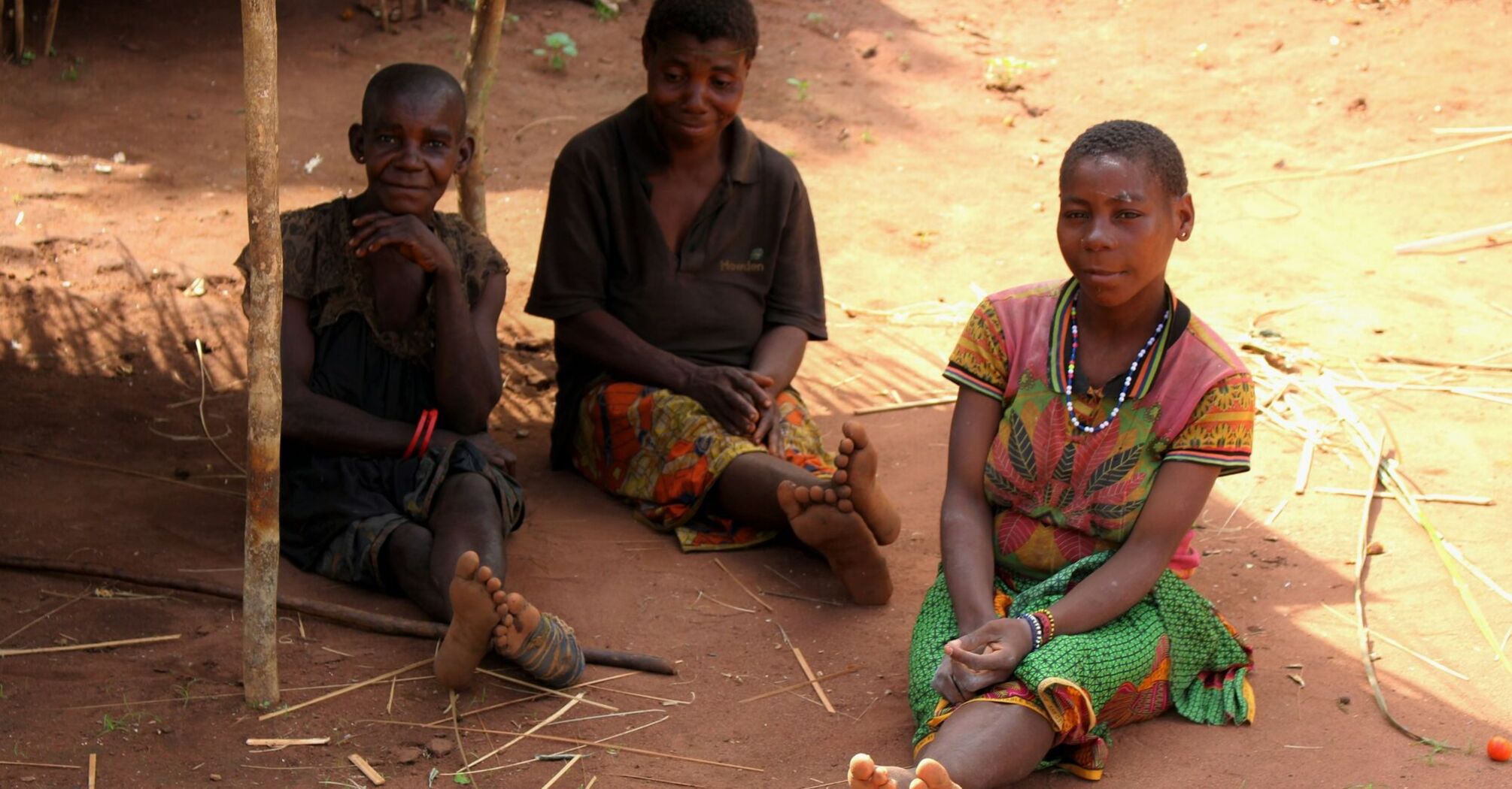 Residents in a rural community in DR Congo