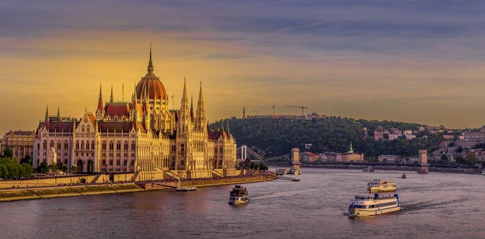 Danube River and Budapest Parliament