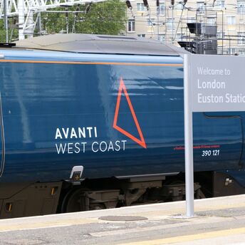 Avanti West Coast train at London Euston