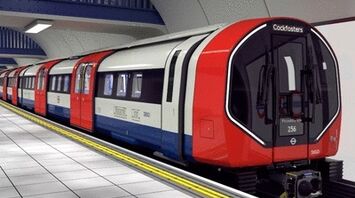 New Piccadilly line train at a station platform