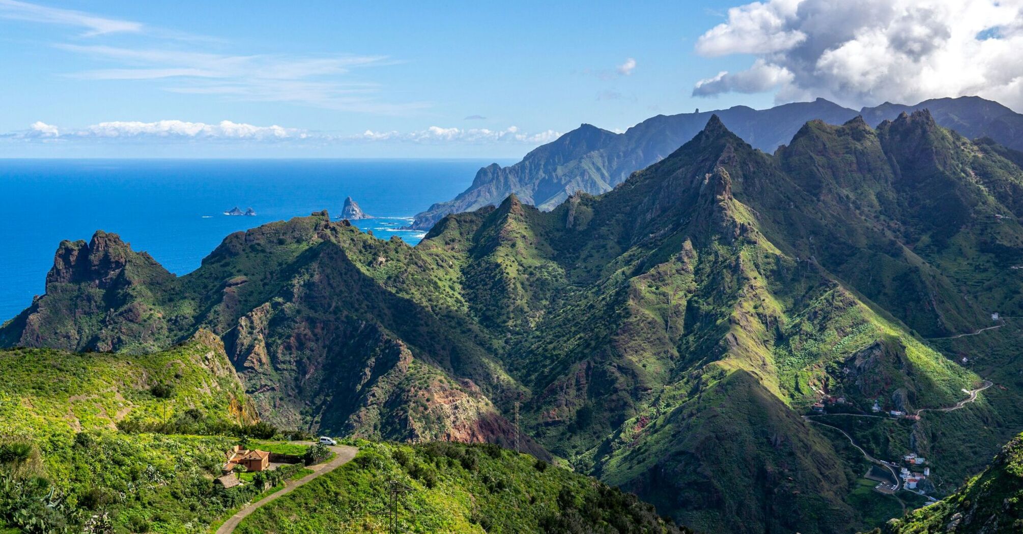 Anaga mountains and Atlantic coast in Tenerife