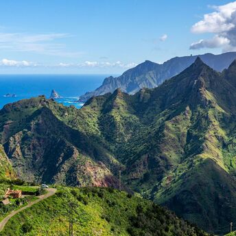 Anaga mountains and Atlantic coast in Tenerife