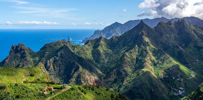 Anaga mountains and Atlantic coast in Tenerife
