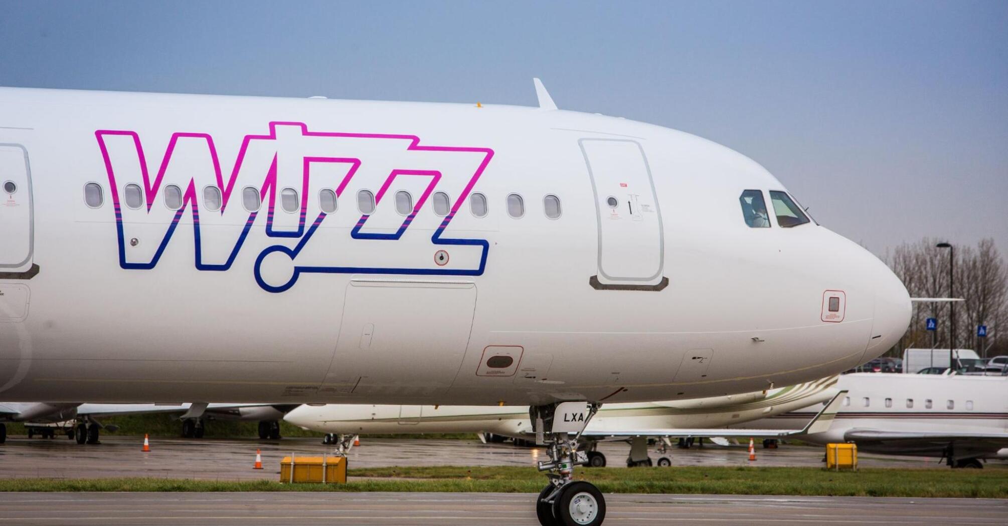 Wizz Air Airbus aircraft on the ground