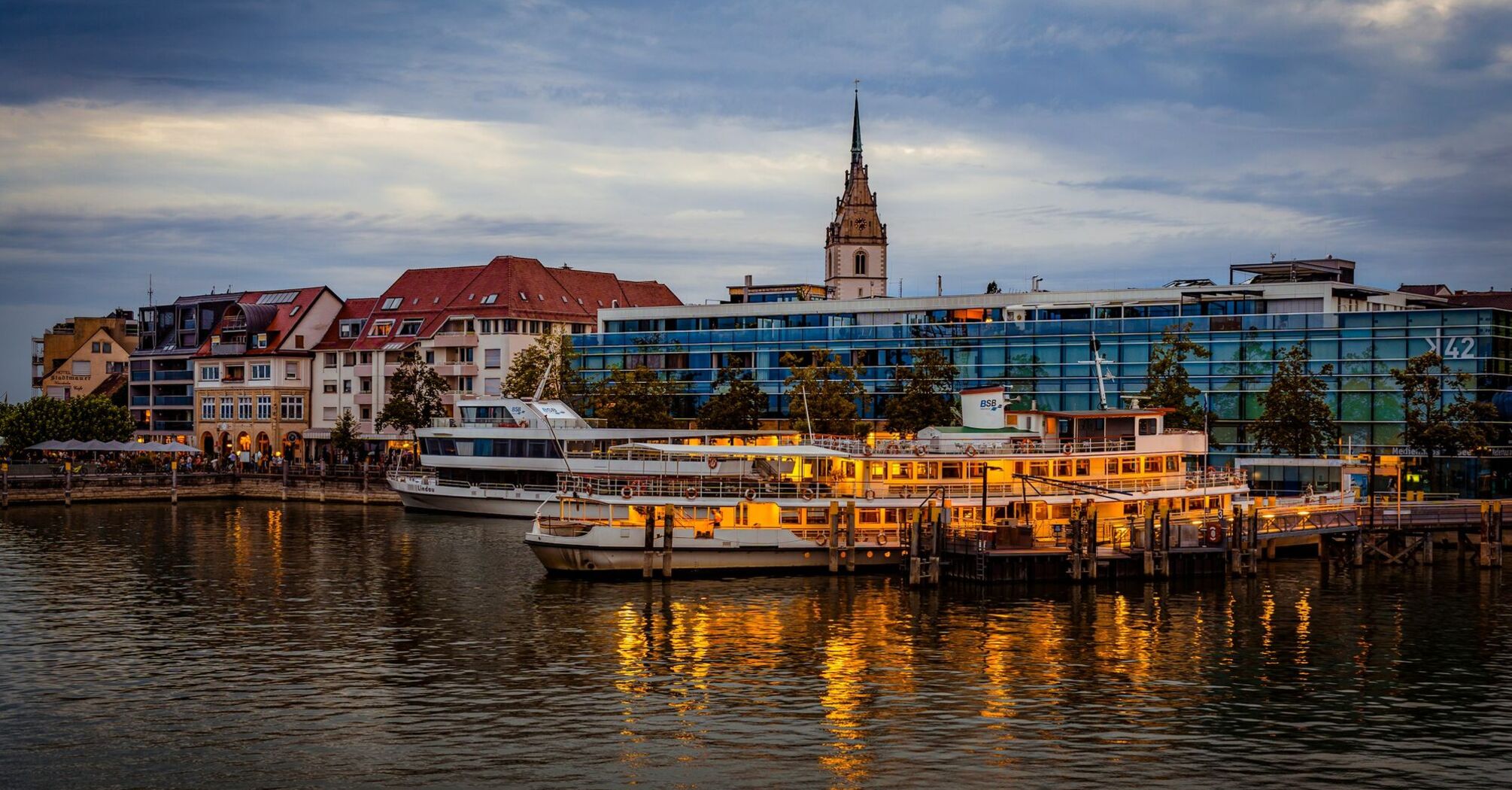 Friedrichshafen waterfront on Lake Constance