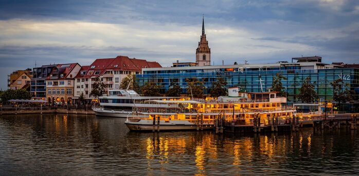 Friedrichshafen waterfront on Lake Constance