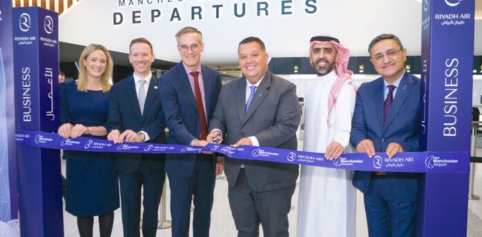 Riyadh Air launch event at Manchester Airport