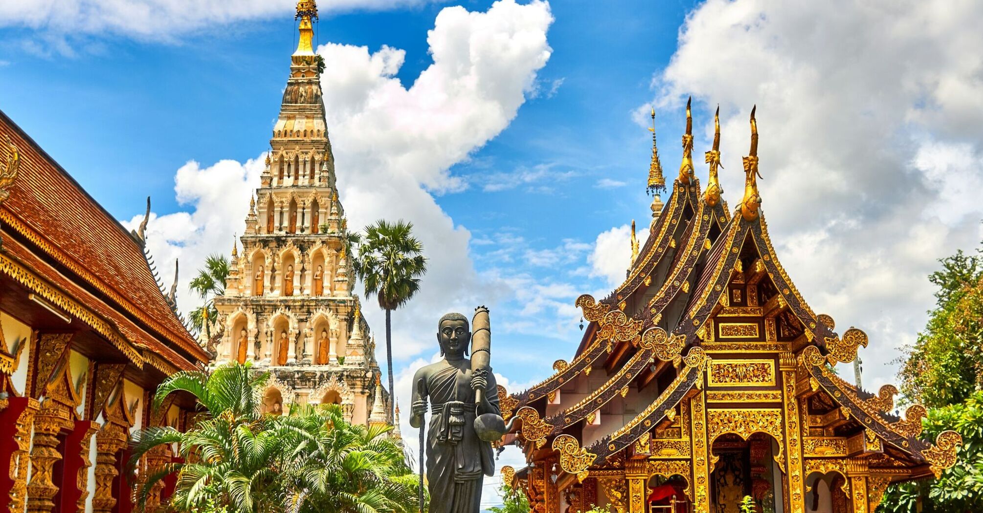 Buddhist temple complex in Thailand