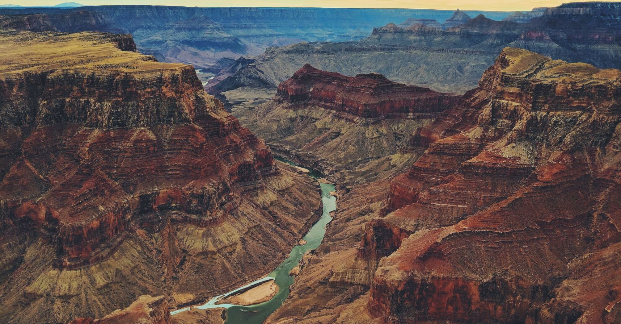 Grand Canyon and Colorado River from above