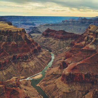 Grand Canyon and Colorado River from above