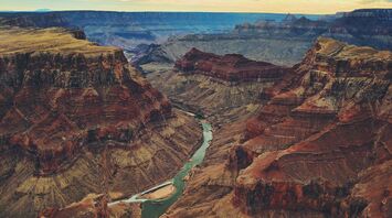 Grand Canyon and Colorado River from above