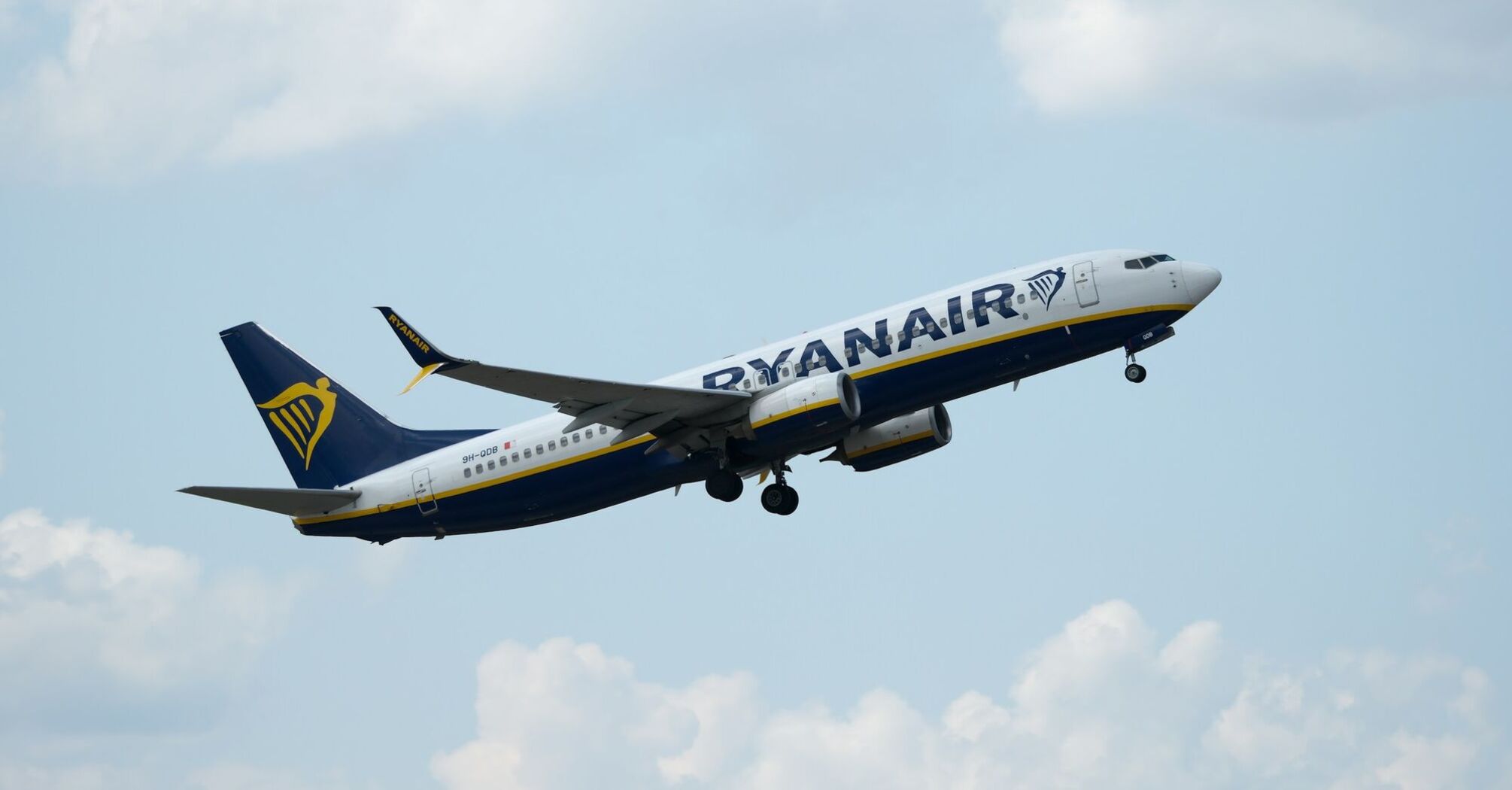 Ryanair aircraft taking off