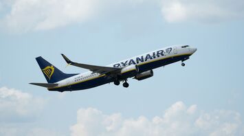 Ryanair aircraft taking off
