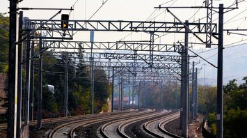 Electrified railway tracks and signalling equipment